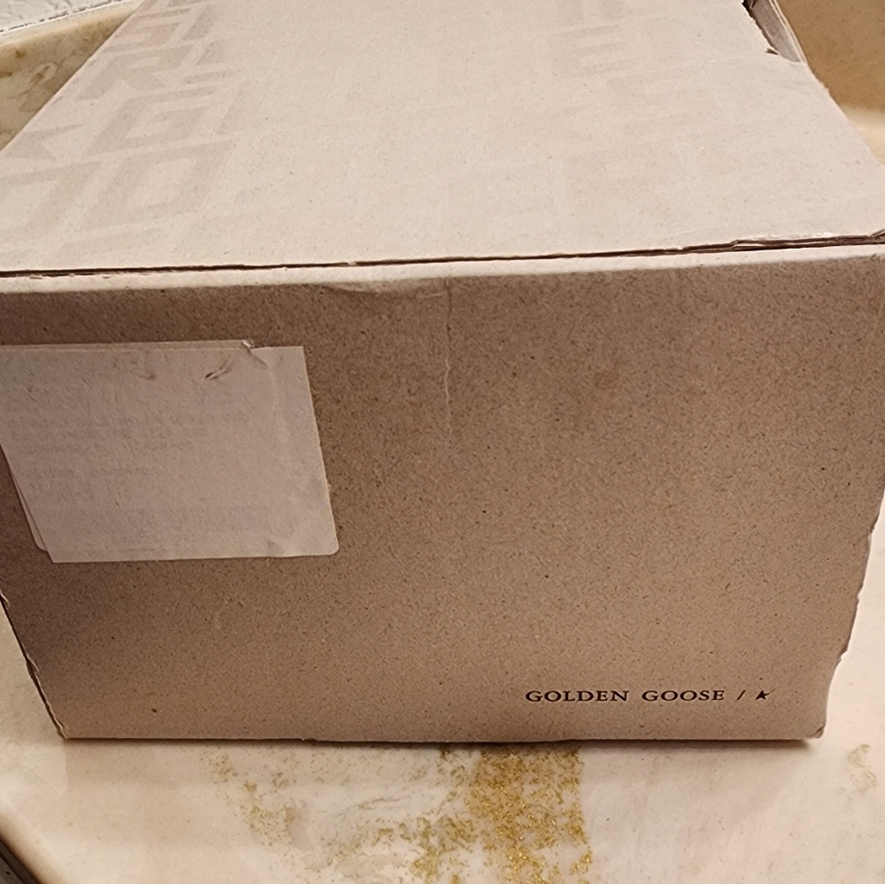 Golden Goose Cream & Blue Running Sole Sneakers - Picture 7 of 9